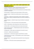 NRNP 6635 LATEST 2026 STUDY GUIDE QUESTIONS AND ANSWERS RATED A&plus;