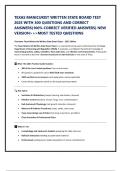 TEXAS MANICURIST WRITTEN STATE BOARD TEST 2025 WITH 300 QUESTIONS AND CORREC&Tcy; ANSWERS&lpar;100&percnt; CORRECT VERIFIED ANSWERS&rpar; NEW VERSION>>>MOST TESTED QUESTIONS