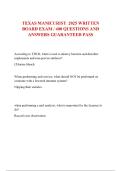 TEXAS MANICURIST 2025 WRITTEN BOARD EXAM &sol; 400 QUESTIONS AND ANSWERS GUARANTEED PASS