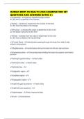 HUMAN BODY IN HEALTH 2026 EXAMINATION SET QUESTIONS AND ANSWERS RATED A&plus;