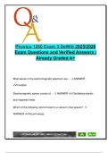 Physics 1260 &ndash; 75 MCQs on Optics&comma; Light&comma; Lenses & Vision &ndash; Exam 3 DeWitt &lpar;2025&rpar;