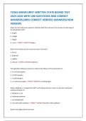 TEXAS MANICURIST WRITTEN STATE BOARD TEST 2025-2026 WITH 200 QUESTIONS AND CORRECT ANSWERS&lpar;100&percnt; CORRECT VERIFIED ANSWERS&rpar; NEW VERSION