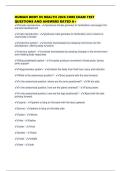 HUMAN BODY IN HEALTH 2026 CORE EXAM TEST QUESTIONS AND ANSWERS RATED A&plus;
