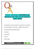 Physics 1260 &ndash; 50 MCQs on Quantum Physics&comma; Relativity & Nuclear Forces &ndash; Exam 4 &lpar;2025&rpar;
