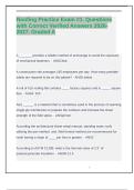 Roofing Practice Exam &num;1&period; Questions with Correct Verified Answers 2026-2027&period; Graded A