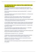 VA CONTRACTOR FINAL EXAM ACTUAL QUESTIONS AND ANSWERS RATED A&plus;