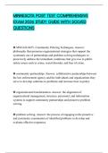 MINNESOTA POST TEST COMPREHENSIVE EXAM 2026 STUDY GUIDE WITH SOLVED QUESTIONS
