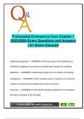 Prehospital Emergency Care &ndash; Chapter 7 Anatomy & Physiology &vert; 190 Verified Q&A &vert; Body Systems&comma; Terminology&comma; Joints &vert; EMSP-1338