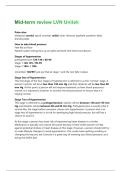 Mid-term review LVN Unitek Questions & Answers Solved 100&percnt; Correct&excl;&excl;