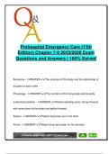 PREHOSPITAL EMERGENCY CARE EXAM COMPLETE PACKAGE DEAL