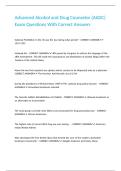 Advanced Alcohol and Drug Counselor &lpar;AADC&rpar; Exam Questions With Correct Answers