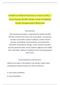 NASM Certified Nutrition Coach &lpar;CNC&rpar; &ndash; Final Exam Study Guide 2026 Complete Exam Preparation Material