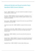 Advanced Alcohol and Drug Counselor Exam Questions With Correct Answers&period;