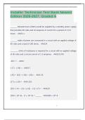 Installer Technician Test Bank Newest Edition 2026-2027&period; Graded A