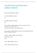 UCLA BDP EXAM QUESTIONS WITH CORRECT ANSWERS