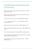UCLA BDP Midterm Exam Questions With Correct Answers&period;