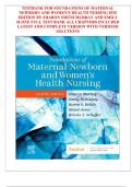 Test Bank For Foundations of Maternal-newborn and women&rsquo;s health nursing 8th edition by murray&comma; Consists of 28 Complete Chapters&comma; ISBN&colon; 978-0323827386