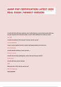 AANP FNP Certification Exam 2026 &ndash; Newest Version &vert; 200&plus; Real Test Questions & Verified Answers