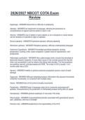2026&sol;2027 NBCOT COTA Exam  Review
