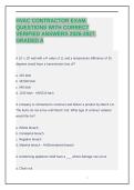 HVAC CONTRACTOR EXAM&period; QUESTIONS WITH CORRECT VERIFIED ANSWERS 2026-2027&period; GRADED A