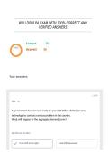 WGU D089 PA EXAM WITH 100&percnt; CORRECT AND VERIFIED ANSWERS