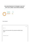 WGU D089 PRINCIPLES OF ECONOMICS EXAM TEST WITH 100&percnt; CORRECT AND VERIFIED ANSWERS