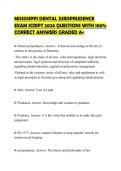MISSISSIPPI DENTAL JURISPRUDENCE EXAM SCRIPT 2026 QUESTIONS WITH 100&percnt; CORRECT ANSWERS GRADED A&plus;