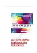 Latest Update 2026 &vert; Lehne&rsquo;s Pharmacology for Nursing Care Test Bank &lpar;11th Edition&rpar; &vert; Exam Prep &vert; Graded A&plus; &vert; Jacqueline Rosenjack Burchum & Laura D&period; Rosenthal