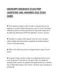 MISSISSIPPI INSURANCE EXAM PREP QUESTIONS AND ANSWERS 2026 STUDY GUIDE
