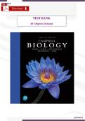 COMPLETE TEST BANK &ndash; Campbell Biology 12E All Chapters 1&ndash;56 &vert; Verified Answers &vert; Exam-Prep Ready &vert; Latest Edition &vert; Graded A&plus;