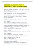ATTR 205 CADUCEUS TEST &num;1 EXAM QUESTIONS AND ANSWERS