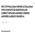 PSYC 379 FINAL EXAM NEWEST ACTUAL EXAM WITH COMPLETE 150 QUESTIONS AND CORRECT DETAILED ANSWERS &lpar;VERIFIED ANSWERS&rpar; &vert;ALREADY GRADED A&plus;