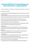 Benchmark CMAA Exam Test Study Guide 2026&sol;2027&colon; Practice Questions with 100&percnt; Verified Answers