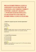 RELIAS DYSRHYTHMIAS CLINICAL  ASSESSMENT EXAM 2026 WITH 100  QUESTIONS AND VERIFIED CORRECT  ANSWERS &vert; ALREADY GRADED A  &plus; &vert; WITH DETAILED RATIONALES &vert;  GUARANTEED SUCCESS &vert; RELIAS  DYSRHYTHMIA CLINICAL EXAM 2026  