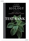 COMPLETE TEST BANK &ndash; Campbell Biology &lpar;9th Edition&rpar;  Jane B&period; Reece&comma; Lisa A&period; Urry&comma; Michael L&period; Cain et al&period; All Chapters Covered &vert; Latest Verified Questions & Answers