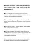 WALDEN UNIVERSITY NURS 6630 MIDTERM EXAMINATION TEST 2026 COMPLETE QUESTIONS AND VERIFIED ANSWERS GRADED A&plus;
