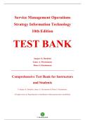 Test Bank &mdash; Service Management&colon; Operations&comma; Strategy&comma; Information Technology&comma; 10th Edition &mdash; Sanjeev K&period; Bordoloi&comma; James A&period; Fitzsimmons & Mona J&period; Fitzsimmons &mdash; ISBN 9781264098354 &mdash; Latest Update 2025&sol;2026 &mdash; &lpar;All Chapters Covered 1&ndash;16&rpar;