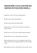 MISSOURI PERMIT ACTUAL EXAM PAPER 2026 QUESTIONS WITH SOLUTIONS GRADED A&plus;
