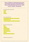 Exam 2&colon; NUR2063 &sol; NUR 2063 &lpar;Latest 20267 2027 Update&rpar; Essentials of Pathophysiology Review Guide Questions and Answers &vert; 100&percnt; Correct &vert; Grade A - Rasmussen