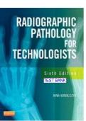 Radiographic Pathology for Technologists &ndash; Test Bank&comma; Kowalczyk &lpar;6th Edition&rpar;&comma; Practice Questions with Answers