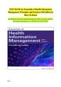 Health Information Management &ndash; Test Bank&comma; Mary Jo Bowie &lpar;5th Edition&rpar;&comma; Practice Questions with Answers