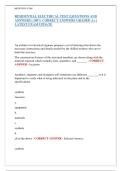 RESIDENTIAL ELECTRICAL TEST &vert; QUESTIONS AND  ANSWERS &vert; 100&percnt; CORRECT ANSWERS GRADED A&plus; &vert;  LATEST EXAM UPDATE 
