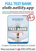 Test Bank for Business&colon; A Changing World &lpar;8th Canadian Edition &ndash; Ferrell&comma; Hirt&comma; Ferrell&comma; Iskander & Mombourquette&rpar;
