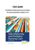 Safe Maternity & Pediatric Nursing Care Test Bank &mdash; 2nd Edition by Luanne Linnard-Palmer &mdash; Complete Test Bank for Chapters 1&ndash;38