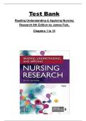 Reading&comma; Understanding & Applying Nursing Research Test Bank &mdash; 6th Edition by James Fain &mdash; Complete Test Bank for Chapters 1&ndash;15