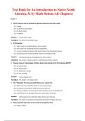 An Introduction to Native North America 5e &ndash; Latest Update 2026 &vert; Test Bank &sol; Exam Prep &vert; Graded A&plus;