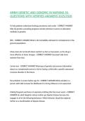 AMNH GENETIC AND GENOMIC IN NURSING 55 QUESTIONS WITH VERIFIED ANSWERS 2025&sol;2026&comma;100&percnt;CORRECT