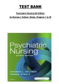 Psychiatric Nursing Test Bank &mdash; 8th Edition by Norman L&period; Keltner & Steele &mdash; Complete Test Bank for Chapters 1&ndash;36