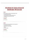 VITA Certification Test  Questions and Answers &vert;Fall 2025&sol;2026 Update &vert; 100&percnt; Correct Latest