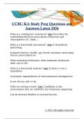 CCBC-KA Study Prep Questions and  Answers Latest 2026